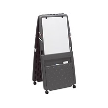 Iceberg Mobile Presentation Flip Chart Easel with Dry-Erase Surface, Charcoal, 73 x 33 x 28 (3023