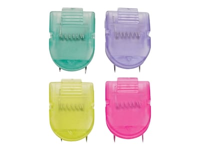 Advantus Panel Wall Cubicle Clips, Assorted Cool Colors, 50/Box (75336)