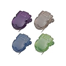 Advantus Panel Wall Cubicle Clips, Assorted Metallic Colors, 20/Box (75338)