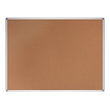 MasterVision Earth Cork Bulletin Board, Aluminum Frame, 4H x 6W (CA271790)