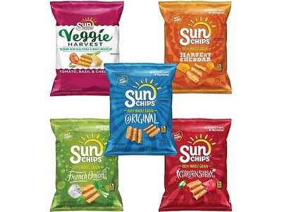 Sunchips Chips, Variety, 1.5 Oz., 30/Carton (295-00009)