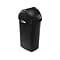 simplehuman Indoor Swing Lid Trash Can, Black Plastic, 16 Gal. (CW1333)