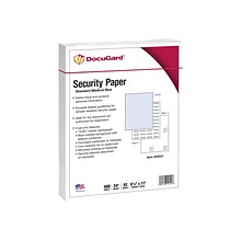 Paris DocuGard Standard 8.5 x 11 Medical Security Paper, 24 lbs., Blue, 500 Sheets/Ream (PRB04541)