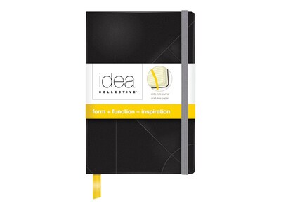 TOPS Idea Collective Pocket Hardcover Journal, 3.5 x 5.5, Wide Ruled, Black, 192 Pages (56874)