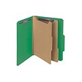 Smead Pressboard Classification Folders with SafeSHIELD Fasteners, 2 Expansion, Letter Size, 2 Divi