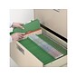 Smead Pressboard Classification Folders with SafeSHIELD Fasteners, 2" Expansion, Letter Size, 2 Dividers, Green, 10/Box (14033)