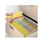 Smead Pressboard Classification Folders with SafeSHIELD Fasteners, 2" Expansion, Letter Size, 2 Dividers, Yellow, 10/Box (14034)