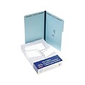 Pendaflex Pressboard Classification Folders, 1/3-Cut Tab, 1 Expansion, Legal Size, Light Blue, 25/B