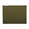 Pendaflex Reinforced Hanging File Folders, 5-Tab, 4 Expansion, Letter Size, Standard Green, 25/Box