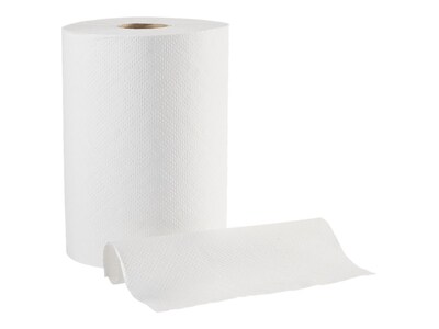 Pacific Blue Basic Recycled Hardwound Paper Towels, 1-ply, 350 ft./Roll, 12 Rolls/Carton (28706)
