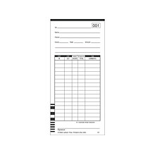 Lathem Time Cards for 7000E and 7500E Time Clocks, 100/Pack (E7-100)