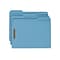 Smead Fastener File Folders, 2 Fasteners, Reinforced 1/3-Cut Tab, Letter Size, Blue, 50/Box (12040)