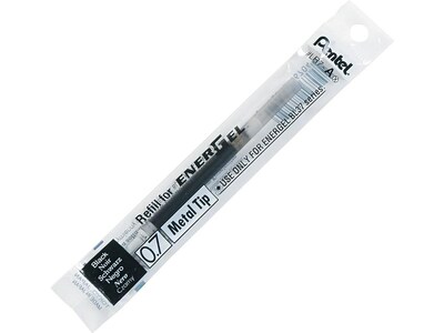 Pentel EnerGel Gel-Ink Pen Refill, Medium Tip, Black Ink, Each (LR7-A)