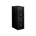 HON 310 Series 4-Drawer Vertical File Cabinet, Legal Size, Lockable, 52H x 18.25W x 26.5D, Black