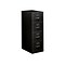 HON 310 Series 4-Drawer Vertical File Cabinet, Legal Size, Lockable, 52H x 18.25W x 26.5D, Black