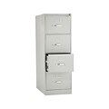 HON 310 Series 4-Drawer Vertical File Cabinet, Legal Size, Lockable, 52H x 18.25W x 26.5D, Light