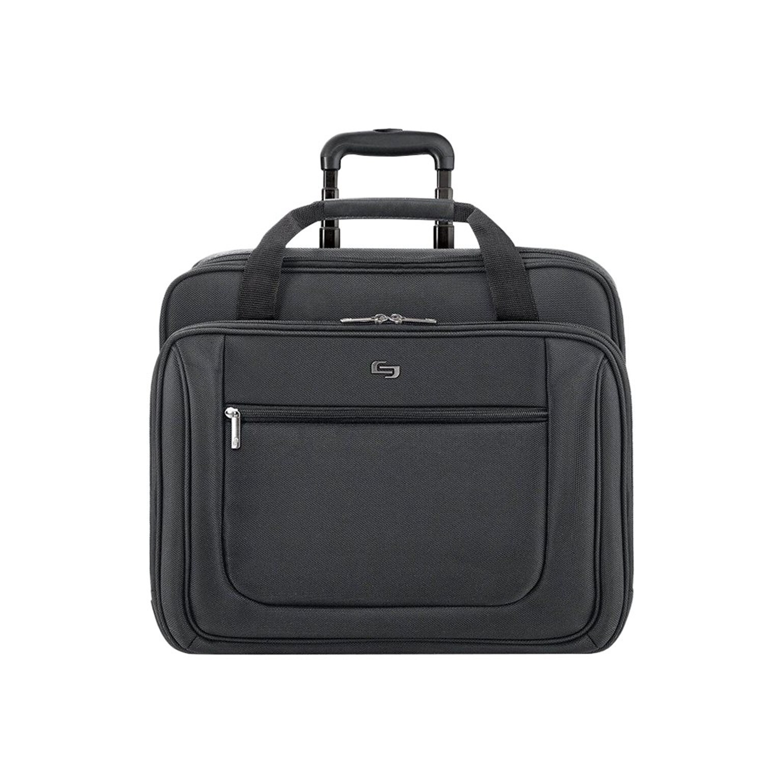 Solo New York Midtown Bryant Laptop Rolling Briefcase, Black Polyester (PT136-4)