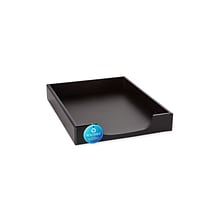 Rolodex Wood Tones Front Loading Letter Tray, Black (62523)