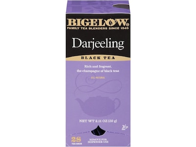 Bigelow Darjeeling Black Tea Bags, 28/Box (RCB003491)