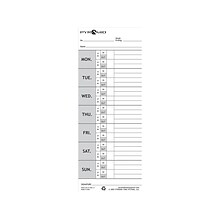 Pyramid Time Cards 1000/2000 Time Clock, 100/Pack (331-11)