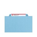 Smead Pressboard Classification Folders with SafeSHIELD Fasteners, 3 Expansion, Letter Size, 3 Divi