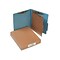ACCO Pressboard 4-Part Classification Folders, Letter Size, Blue, 10/Box (A7015024)