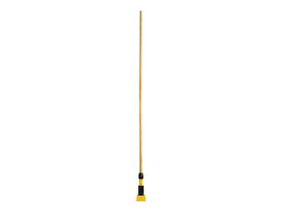 Rubbermaid Gripper 60 Wood Wet Mop Handle, Yellow/Natural (FGH216000000)