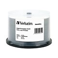 Verbatim DataLifePlus 94755 52x CD-R, White Inkjet Printable, Hub Printable, 50/Pack (VER94755)