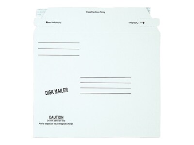 6.06 x 7.5 Self Seal Fiberboard Mailers, CD/DVD, 100/Carton (QUA64117)