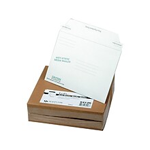 6 x 8.63 Peel & Seal Fiberboard Mailers, CD/DVD, 25/Box (QUA64126)