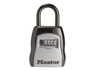 Master Lock 5-Key Combination Safe, Black/Silver (5400D)