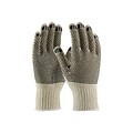 PIP PVC Coating Cotton/Polyester Gloves, Natural/Black, Large, 12/Pr (36-110PDD/L)