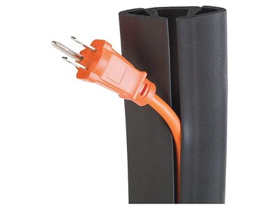 UT Wire Cable Concealer & Cover, 180"L, Black (UTW-CP1501-BK)