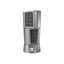 Lasko Platinum Desktop Wind 14H 3-Speed Oscillating Tower Fan, Gray (4910)