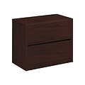 HON 10500 Series 2-Drawer Lateral File Cabinet, Locking, Letter/Legal, Mahogany, 36W (H10563.NN)