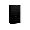 HON Lateral File, 4 Drawers, Molded Pull, 36W, Black Finish (BSX484LP)