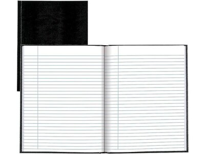 Blueline Executive Hardcover Journal, 7.25" x 9.25", College Ruled, Black, 150 Pages (A7.BLK)