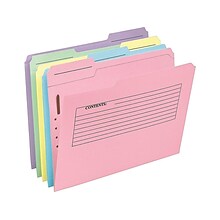 Pendaflex Pre-Printed Classification Folders, Letter Size, Assorted Colors, 30/Pack (PFX 45270)