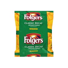 Folgers Classic Decaf Coffee Filter Packs, Medium Roast, 0.9 oz. Packets, 40/Carton (SMU06122)