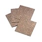 Quartet® Natural Cork Tiles, 12" x 12", Frameless, Modular, 4 Pack