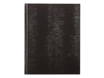 Blueline Executive Hardcover Journal, 8.5 x 10.75, College Ruled, Black, 150 Pages (A10.81)