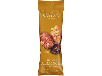 Sahale Gluten Free Honey Almond Glazed Snack Mix, 1.5 oz., 18 Bags/Pack (SMU00327)