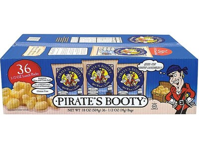 Pirates Booty Cheese Popcorn, .5 oz., 36/Box (220-00092)