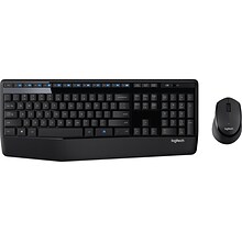 Logitech MK345 Wireless Keyboard & Mouse, Black (920-006481)