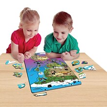 Dowling Magnets Magnetic Wildlife Map Puzzle, Asia & Australia, Grades PreK+ (DO-734120)