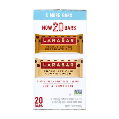Larabar Gluten Free Nutrition Bar Variety Pack, 1.6 oz., 20 Bars/Box (220-00447)
