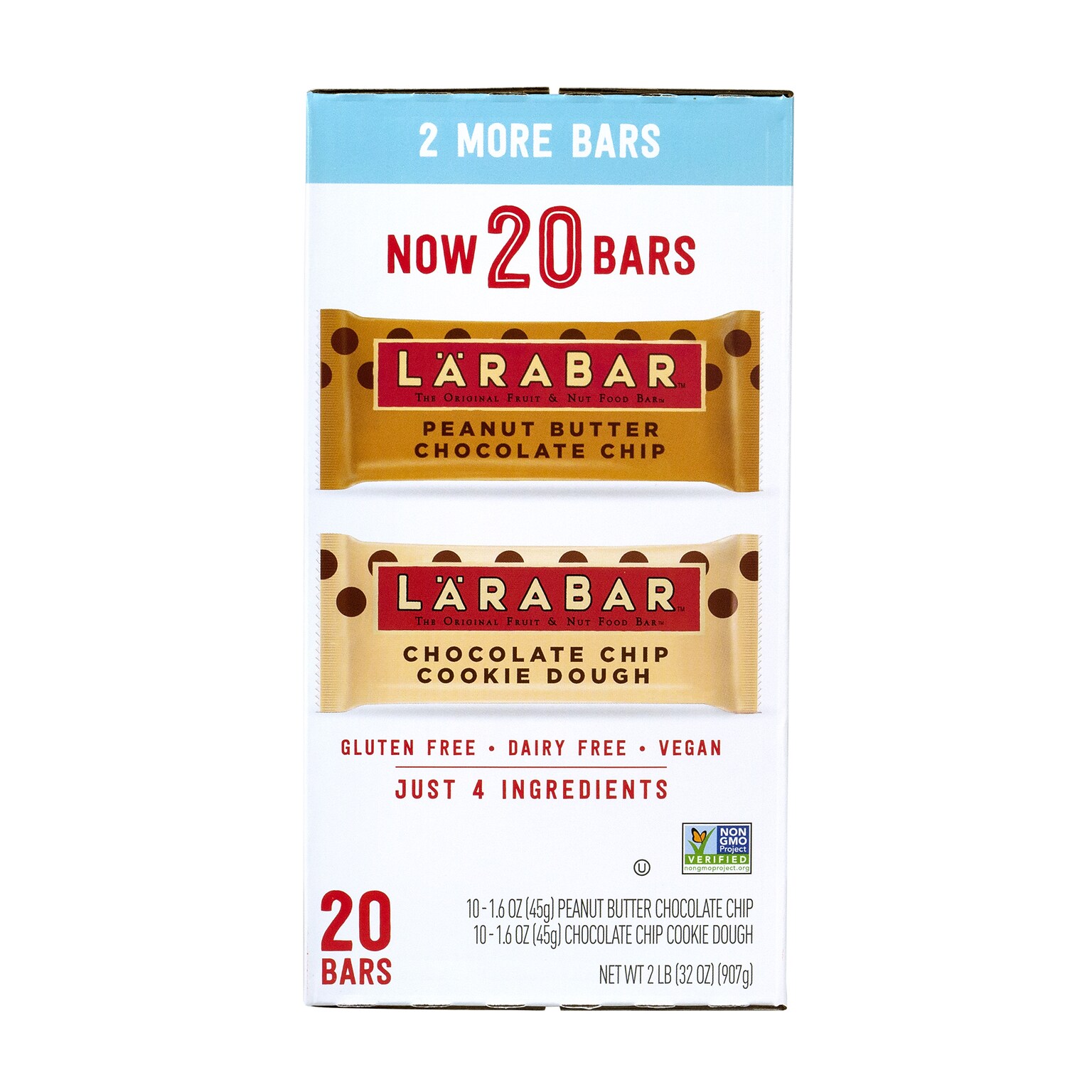 Larabar Gluten Free Nutrition Bar Variety Pack, 1.6 oz., 20 Bars/Box (220-00447)