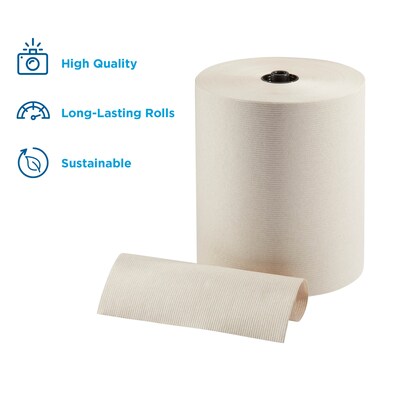 enmotion Recycled Hardwound Paper Towels, 1-ply, 700 ft./Roll, 6 Rolls/Carton (89440)