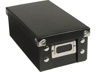 Ideastream Snap-N-Store Index Card File Box, Black, 1100 Card Capacity (SNS01577)