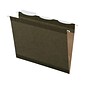 Pendaflex Ready-Tab Reinforced Hanging File Folders, 3-Tab, Letter Size, Standard Green, 25/Box (PFX 42620)